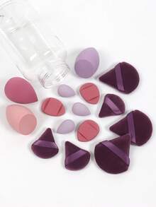 Spons Makeup, Puff Makeup, Puff Makeup Mini, Puff Bedak Tabur, Puff Bedak Tabur Mini, Puff Bantalan Jari Mini, Spons Makeup Alas Bedak, Cocok Untuk Cairan, Krim dan Bedak, Ciptakan Tampilan Makeup Sempurna - MultiWarna - View 2
