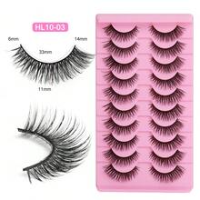 10 Pairs Fox Style False Eyelashes, DIY Eyelashes, Natural Style Soft And No Shedding, Suitable For Beginners Daily Makeup - View 14
