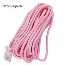 5M*2pcs/Pack 5mm Multi-Functional Round Core Colorful Braided Rope, DIY Handmade Beading Line, Outdoor Use, Tent - Solid Color - View 13