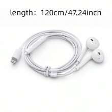 有線入耳式耳機，兼容 Lightning 接口、Type-C 耳機 USB-C 插頭與 3.5mm 插孔，佩戴舒適，配備麥克風，適用於筆記型電腦及 iOS/Android 設備 - 查看 2