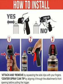 1 pieza Mango de gatillo portátil para lata de pintura en aerosol, accesorio de pintura en aerosol asistida por potencia, universal, material de plástico - Pintura en aerosol automotriz - Pintura en aerosol automotriz, accesorio de pintura en aerosol asistida por potencia, universal, material de plástico - Multicolor - Ver 7