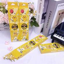 1set Picachu Fresh Lightning Theme Cartoon Pencil, Packed In 12 Boxes, Is Portable, Comfortable To Hold For A Long Time, And Suitable For Writing And Painting. It Is Full Of Atmosphere As A Hand Gift. (Stochastic Style) - Multicolor - View 4
