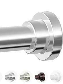 1pc Punch-Free Telescopic Rod, Multifunctional Telescopic Rod, Easy To Install, Door Curtain Rod, Shower Curtain Rod, Wardrobe Support Rod, Drying Rod, Bathroom Accessories - A - View 7