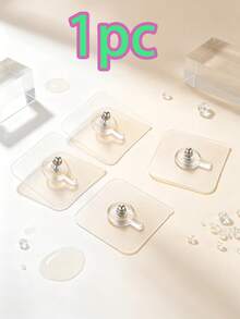 1-50pcs/Pack Strong Adhesive No-Drill Wall Hanging Hooks, Suitable For Wedding Photos, Invisible Screws, Waterproof Frames And Bathroom Hooks - Multicolor - View 15