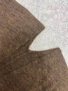 2026 Autumn/Winter New Women's Comfortable Knitted Cardigan, Ruffle 3/4 Sleeve, Open Front Regular Length, Knitted Fabric, Suitable For Autumn/Winter Wear Sweater Jacket For Women - Coffee Brown - View 3