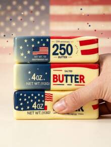 USA 250th Anniversary Butter Stick Finger Toy, Slow Rebound Soft Stress Relief Fidget Toy, Independence Day Decompression Gift, Suitable For Teens And Adults, Squeeze Toy, Crunchy Squeeze - Multicolor - View 3