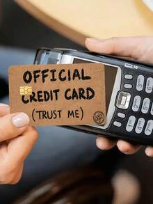 1/2pcs New "Official Credit Card (Trust Me)" Funny Credit Card Stickers, (Random Style) Credit Card Stickers Suitable For EBT, Waterproof, Transportation Card, Key, Credit Card, Debit Card, Card Sticker Protection For Bank Card, Bubble-Free, High Quality, Suitable For Chip Cards (Four Styles Will Be Shipped Randomly.) - Multicolor - View 3