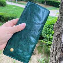 Dark Green APU Leather Men's Wallet & Check Holder - Dark Green - View 10