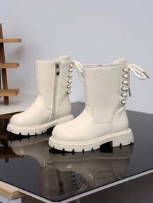 Children's Boots, New Style Single Lining Non-Slip Casual Boots - Beige - View 2