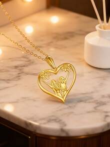 1pc New Fashion Sunflower Heart-Shaped Rearview Mirror Chain Love Car Interior - Heart Rearview Mirror Charm - View 1