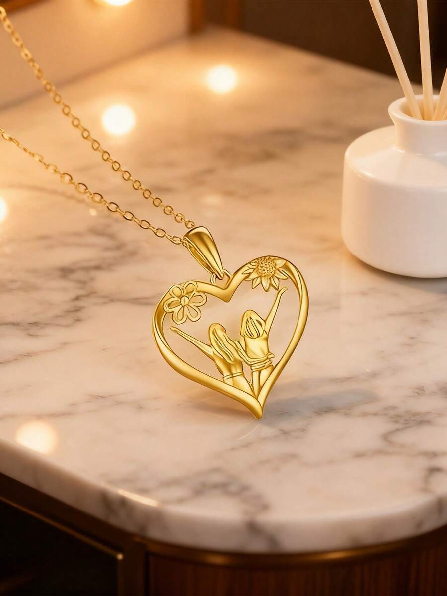 1pc New Fashion Sunflower Heart-Shaped Rearview Mirror Chain Love Car Interior - Heart Rearview Mirror Charm - View 1