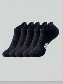 5/10 Pairs Minimalist Unisex Socks, Comfortable Casual All-Season Versatile Couple Short Socks - Multicolor - View 3