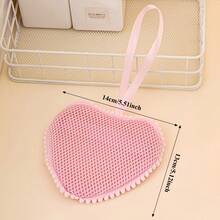 Heart-Shaped Soap Storage Bag, Heart-Shaped Soap Foaming Net, Multi-Functional Mesh Bath Ball, Built-In Soap Dispenser, Produces Rich And Soft Foam, Quick Foaming, Suitable For Body Scrubbing, Ideal For Home, Spa, Travel And Gym Use - Multicolor - View 7