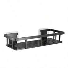3pcs Multi-Color Wall Mounted Storage Shelf With Hooks - Heavy Duty Plastic Adhesive No-Drill, Space-Saving Bathroom And Kitchen Organizer, No-Drill Installation Kitchen Utensils, Shower Caddy System, Multi-Tier Shelf For Toiletries, Cosmetics, Kitchen Essentials, Shower Caddy - Multicolor - View 13
