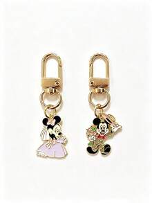 Disney 1個迪士尼卡通米奇與米妮婚禮吊飾，新郎與新娘鑰匙圈，創意婚禮伴手禮 - 多款 - 查看 4