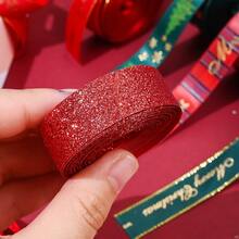 5 Yards 16mm Christmas Colorful Polyester Ribbon For Bouquet Packaging Diy Craft Party Wedding Decoration And Jewelry Making Accessories - A - View 2