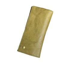 Dark Green APU Leather Men's Wallet & Check Holder - Dark Green - View 5