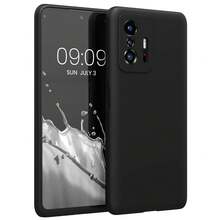 Compatible With 11T, 11T Pro Phone Case, With Camera Protection, Slim Shockproof Flexible Black Matte Soft Silicone Protective Cover - Black - View 1