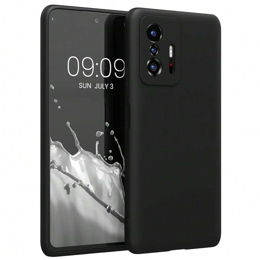 Compatible With 11T, 11T Pro Phone Case, With Camera Protection, Slim Shockproof Flexible Black Matte Soft Silicone Protective Cover - Black - View 1