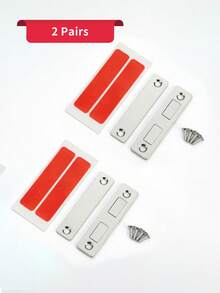 1/2/4 Pairs Extended Magnetic Door Catch, Drawer Magnets To Stay Closed, 30 LB Cabinet Door Magnets For Closures Wardrobe Cabinets Closet Closing - Multicolor - View 9