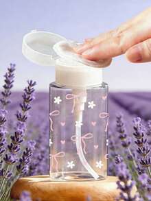 3/2/1pc Transparent PET Travel Bottle, Makeup Remover Dispenser Bottle, With Portable Pump Head Dispenser Bottle, Suitable For Nail Polish Remover, Toner And Makeup Remover, Dome Design, Hand Wash, Makeup Remover Bottle - Multicolor - View 8