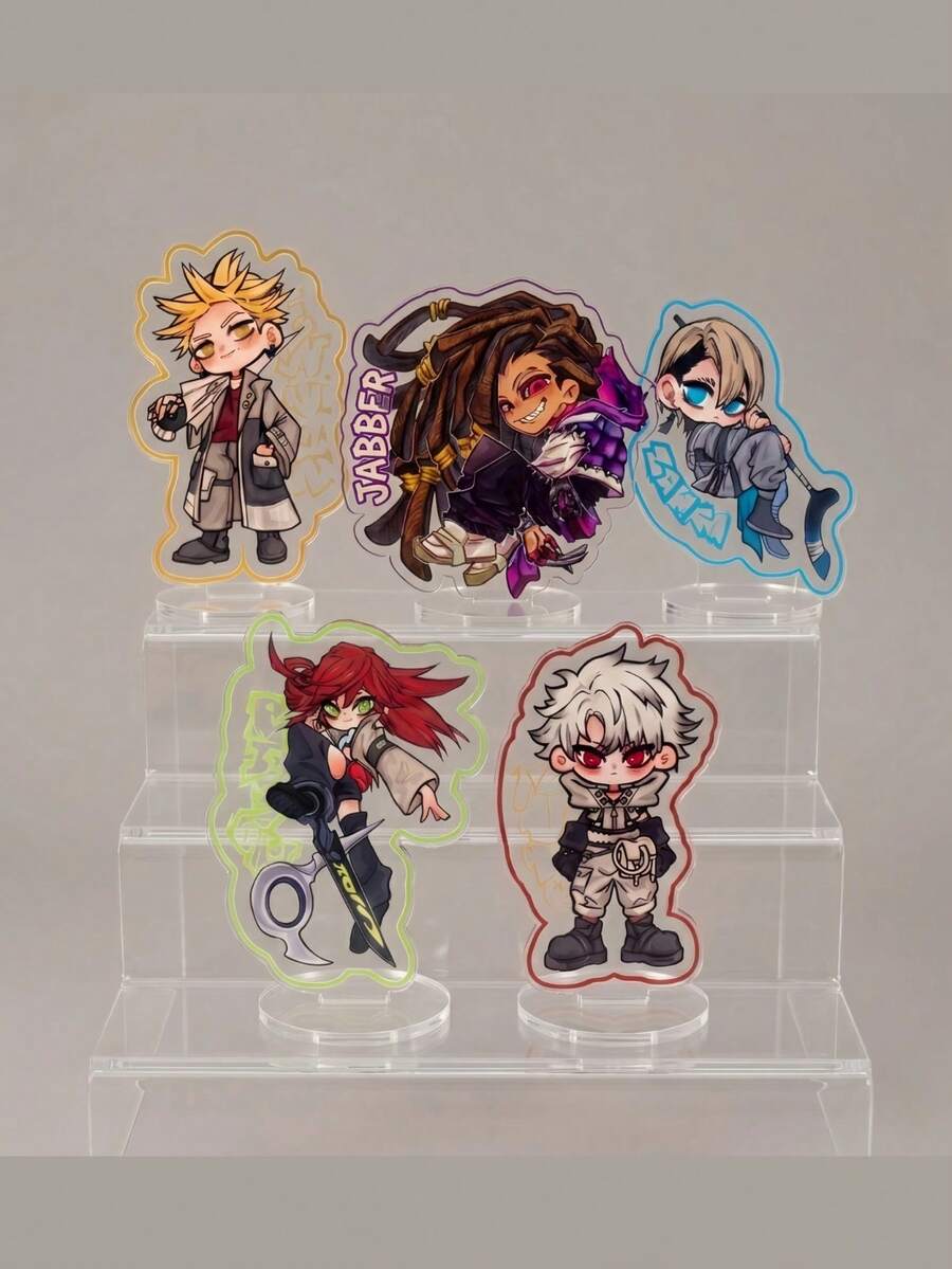 1個/5款 GACHIAKUTA 動漫壓克力立牌模型,Rudo Enjin Zanka Riyo Jabber 桌面裝飾收藏品,適合 Cosplay 粉絲禮物,完美粉絲禮物,節日禮物,男孩/女孩最佳禮物 - 彩色 - 查看 1