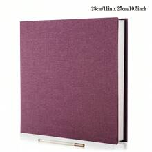 亞麻布相簿 自黏式剪貼簿相簿 適用 2x3、4x6、5x7、8x10 照片 DIY 相簿 生日禮物 適合女性、媽媽、婚禮、嬰兒、家庭旅行、返校、學校用品 - 彩色 - 查看 15