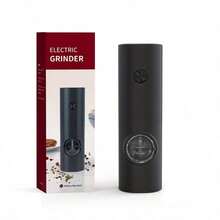 2pcs Electric Salt And Pepper Grinder Set, Adjustable Coarseness, Ceramic Grinding Stone, One-Hand Operation, Cooking Accessory[Modern Kitchen Utensils | Refillable Grinder Operation, Refillable, LED Light, Compact Design Suitable For Kitchen And Restaurant, Battery Operated (Battery Not Included) - Pepper Grinder - View 13