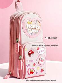 Large Capacity Multi-Function Student Pencil Case, Portable Large Size Pencil Storage Box, Back To School Gift, First Day Of School - Multicolor - View 6