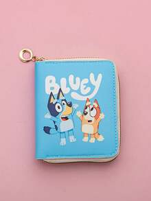 Hasbro 1個 Bluey Family 卡通印花數位收納包，耳機配件收納袋、零錢包、卡夾，多功能收納，主題派對裝飾、行李配件、派對小禮、派對服裝配件、生日活動獎品、派對拍照道具 - 彩色 - 查看 15