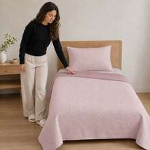 POLIGONO Quilt Sets - Pink - View 3