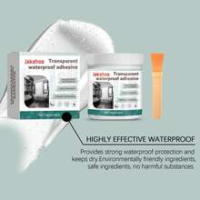 Adhesivo Transparente Multifuncional Jakehoe para Renovación del Hogar, Sin Necesidad de Demoler Ladrillos, a Prueba de Fugas, Resistente al Desgaste, Pegamento Impermeable Invisible TGBQ - 1 - Ver 4