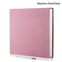 亞麻布相簿 自黏式剪貼簿相簿 適用 2x3、4x6、5x7、8x10 照片 DIY 相簿 生日禮物 適合女性、媽媽、婚禮、嬰兒、家庭旅行、返校、學校用品 - 彩色 - 查看 25
