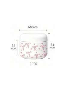 白色蝴蝶結旅行分裝瓶，適用於乳霜、乳液及其他護膚產品，可重複使用，適合存放卸妝產品、泥膜、身體乳液、護手霜等，海灘、夏季、郵輪及各種旅行必備，也適合送給朋友、家人、好朋友或同學的禮物 - 彩色 - 查看 12
