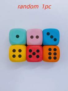1pc/4pcs/6pcs Soft Dice Set - Perfect For Learning And Games - Suitable For Birthdays, Christmas, Halloween And More - Upgraded Version - View 11