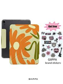 GIIPPA Casing Pelindung Lipat Berbentuk Y dengan Motif Bunga Daisy Oranye, Dapat Dilepas dengan Magnet, Gesper Ganda, Cetakan Definisi Tinggi, Pelindung Anti Guncangan dengan Tempat Pena, Gaya Cocok untuk Semua Model, Dapat Diberikan Sebagai Hadiah untuk Teman - MultiWarna - View 12