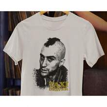 Taxi Driver T-Shirt - Robert De Niro, Scorsese Film Apparel TQTY - White - View 2
