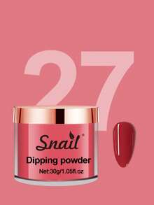 SNAIL 浸粉 6色紅色春夏美甲浸粉 DIY 沙龍居家禮品，無需美甲燈烘烤，Y2K風格，壓克力穿戴式美甲片 - 彩色 - 查看 7