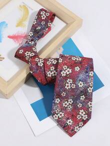 1PC Men's Fashion Versatile Exquisite Printed Pattern Tie Casual Versatile Suitable For Daily Shopping, Banquet, Party, Date Matching - Multicolor - View 5