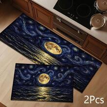 Pattern Printed Long Runner Rug Series, Home Area Rug, Door Mat, Indoor Entrance Mat, Bedroom Bedside Rug, Kitchen Rug, Kitchen Runner, Suitable For Living Room, Laundry Room, Bathroom - Multicolor - View 12