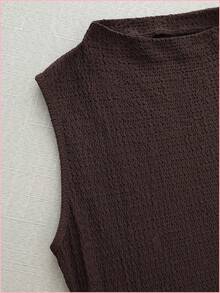 Women Mini Dresses - Apricot - View 7