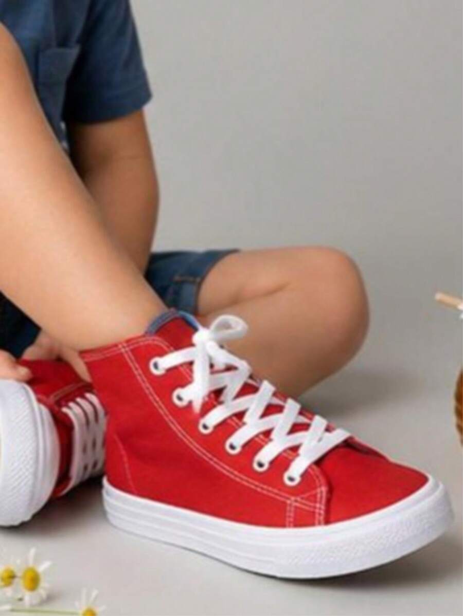 Kids Tennis Shoes - Red - View 1