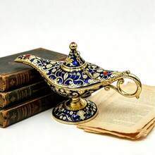 1pc Acrylic Printed Vintage Magic Lamp Genie Collector's Edition, Suitable For Home/Wedding Table Decor, Rare Classic Arabic Style Collectible, Exquisite Gift, Perfect For Party/Birthday/Christmas - 1PC - View 4