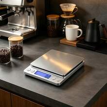 1pc Digital Food Scale For Kitchen, Weight In Grams And Ounces With Unit Conversion, High Precision Electronic Scale, Essential For Apartment, College Dorm, Back To School Supplies - Silver - View 4