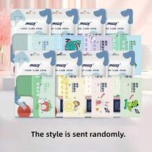 Cartoon Cute Portable Single Pack, Natural Pure Water Cleaning Wipes. Feature Is Randomly Sent In Multiple Styles - Multicolor - View 3