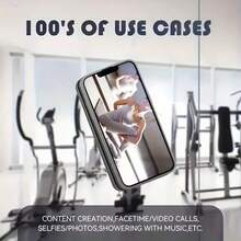 1pc Silicone Suction Cup Phone Sticker, Strong Adhesion, Firmly Attaches To Various Smooth Surfaces; Self-Adhesive, Washable And Reusable, Multifunctional Phone Stand, Compatible With All Phone Models - Multicolor - View 6