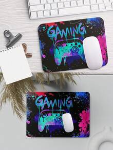 Neon Game Sliding Mouse Pad-Non-Slip And Durable Rubber Lock Edge, Suitable For Gamers, Offices And Families-Various Sizes Of Optional Table Pad, Desktop Pad, Cute Table Pad Bright Game Machine Printed Desktop Mouse Pad - View 4