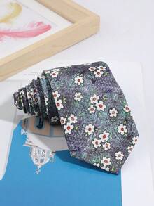 1PC Men's Fashion Versatile Exquisite Printed Pattern Tie Casual Versatile Suitable For Daily Shopping, Banquet, Party, Date Matching - Multicolor - View 4
