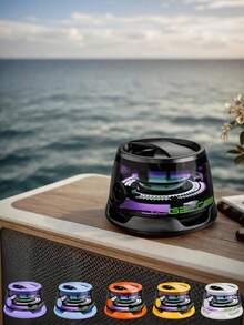Wireless Portable Outdoor Speaker With Colorful Atmosphere Light And Subwoofer - View 2