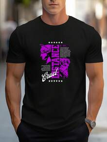 Men T-Shirts - 黑色 - 查看 2